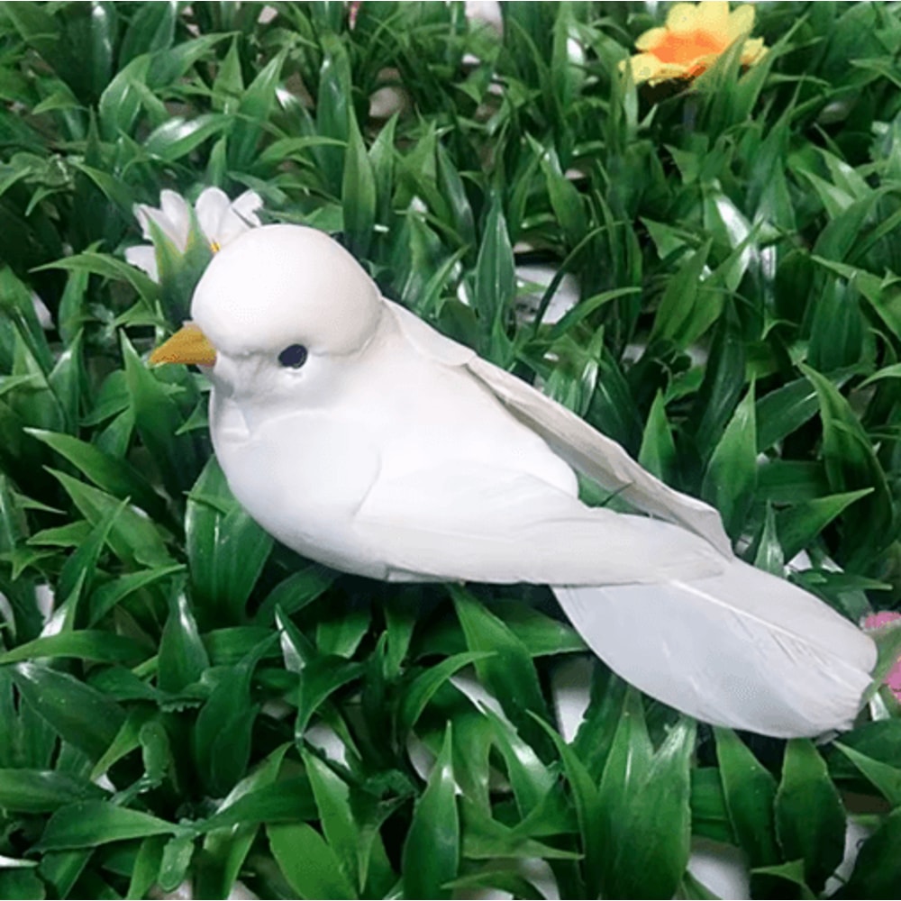 Artificial Dove Pigeon Model Realistic Bird Decor For Wedding Photography 2