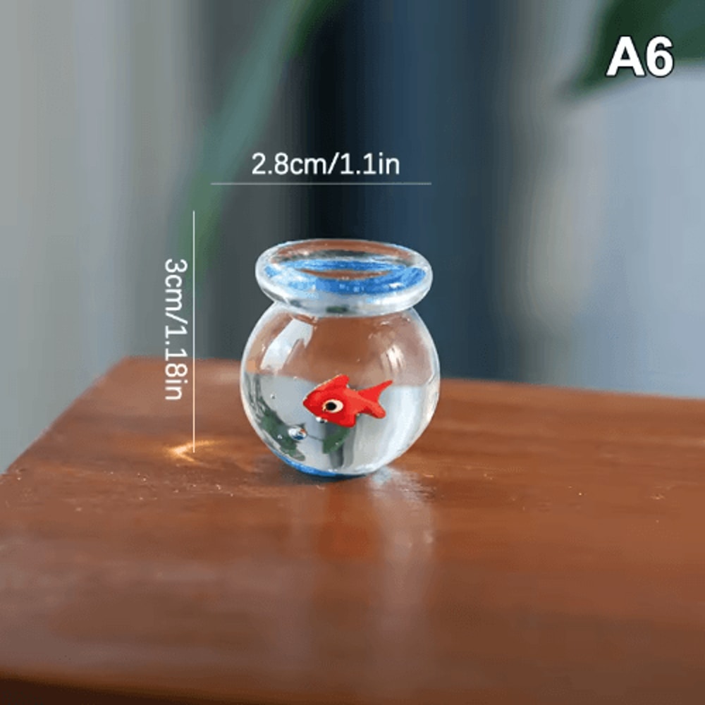 Handcrafted Mini Glass Fish Figurine Vibrant Pocket Ornament For Desk Home Decor 5