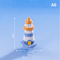 Mini Ocean Lighthouse Figurine Set Resin Coastal Decor For Fairy Garden DIY Landscapes 1