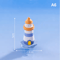 Mini Ocean Lighthouse Figurine Set Resin Coastal Decor For Fairy Garden DIY Landscapes 1
