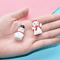 Mini Christmas Snowman Figurines Set Resin Holiday Decor For DIY Crafts Gardens 1