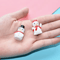 Mini Christmas Snowman Figurines Set Resin Holiday Decor For DIY Crafts Gardens 1