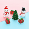 Mini Christmas Snowman Figurines Set Resin Holiday Decor For DIY Crafts Gardens 5