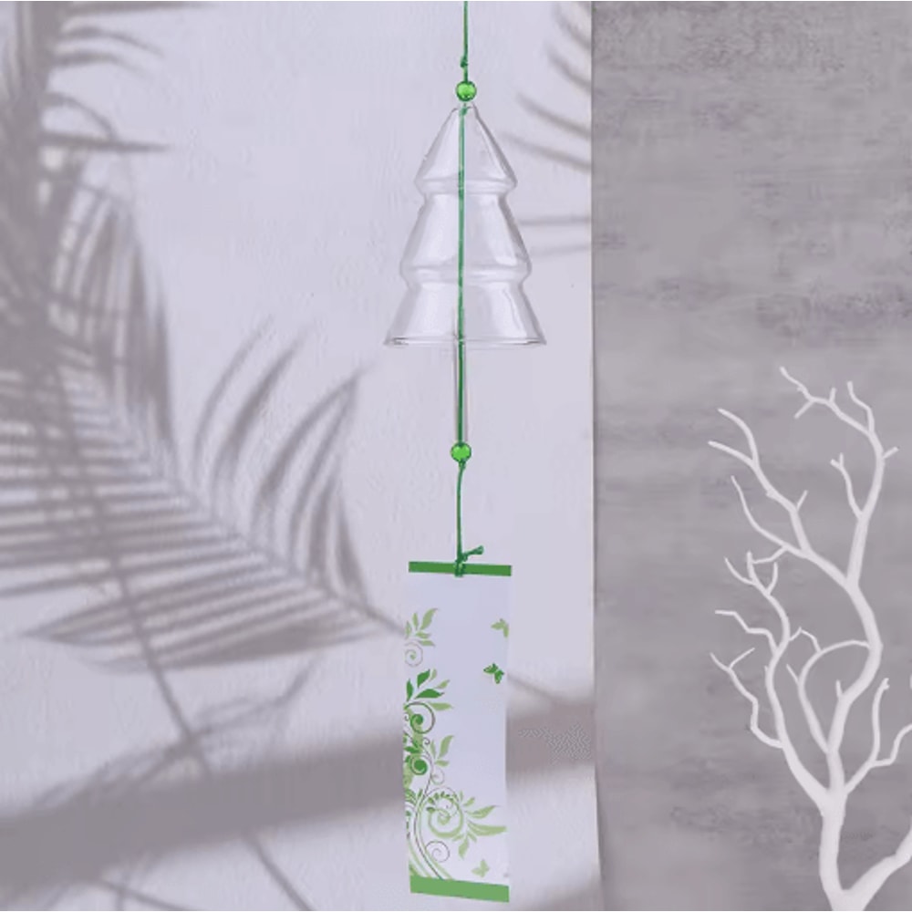 Transparent Glass Wind Chimes Japanese Style Hanging Wind Bell Decor 6