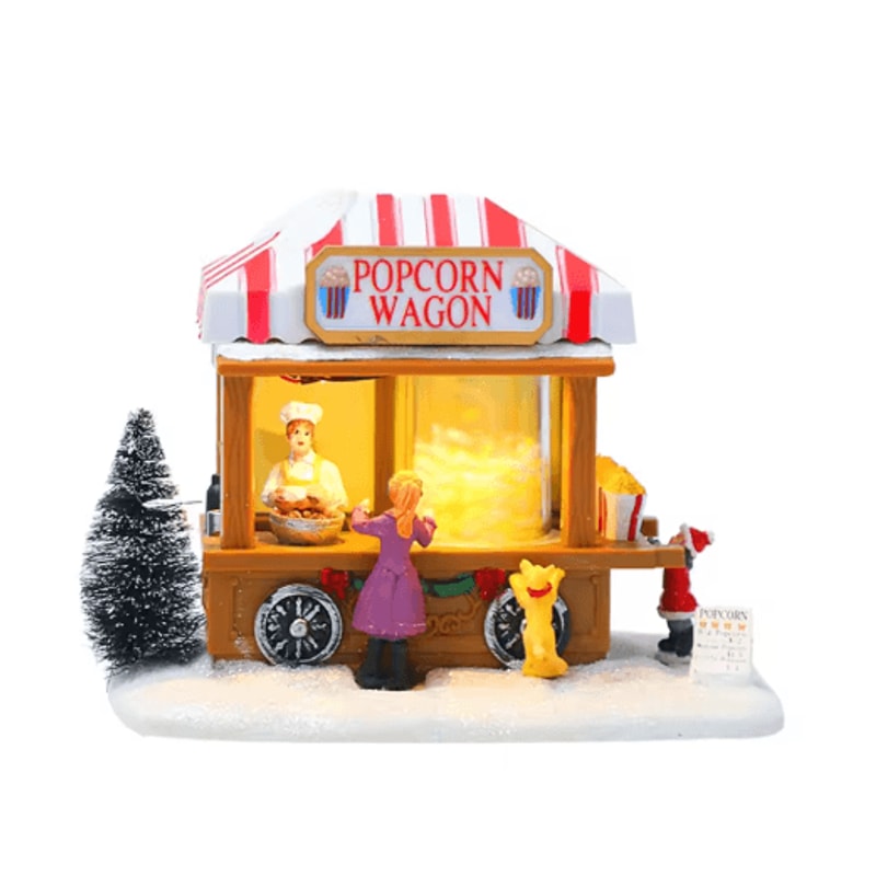 LED Christmas Village House Lighted Musical Holiday Tabletop Decoration 5