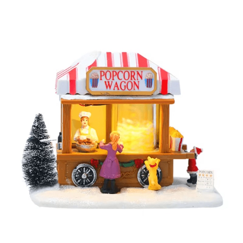 LED Christmas Village House Lighted Musical Holiday Tabletop Decoration 0