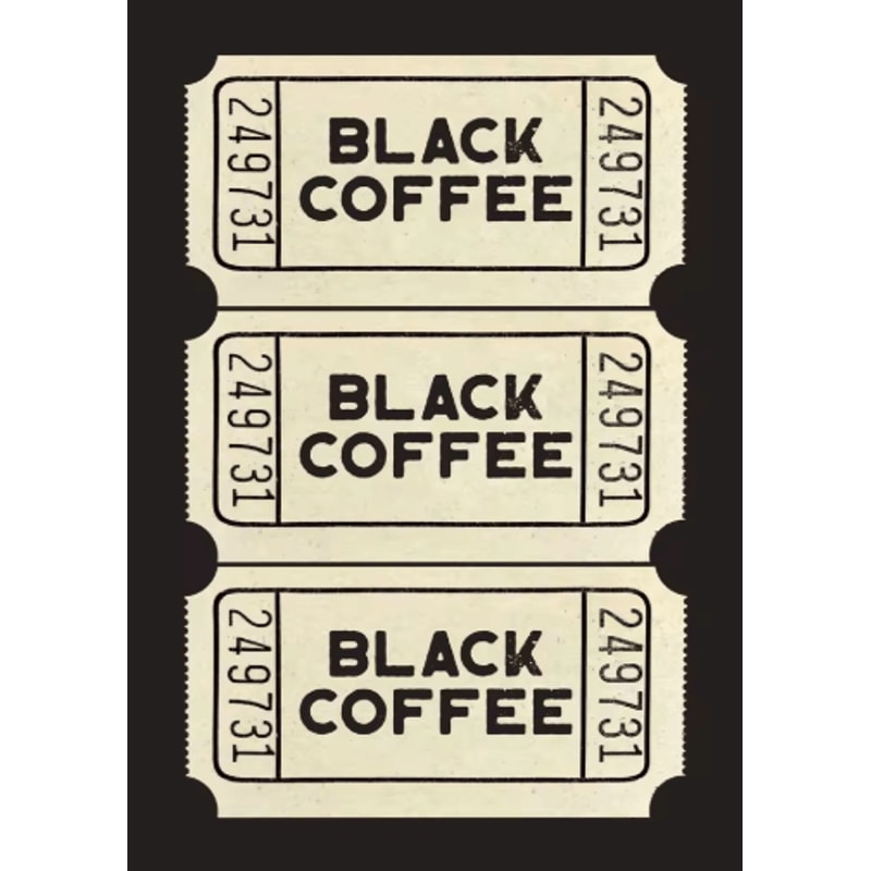 Minimalist Coffee Wall Art Canvas Skeleton Coffee Bar Decor For Modern Kitchens 10