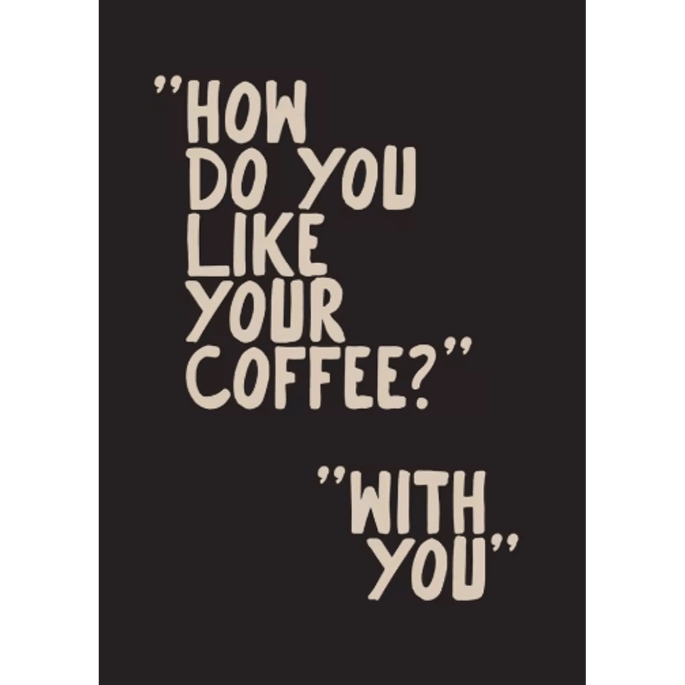 Minimalist Coffee Wall Art Canvas Skeleton Coffee Bar Decor For Modern Kitchens 13