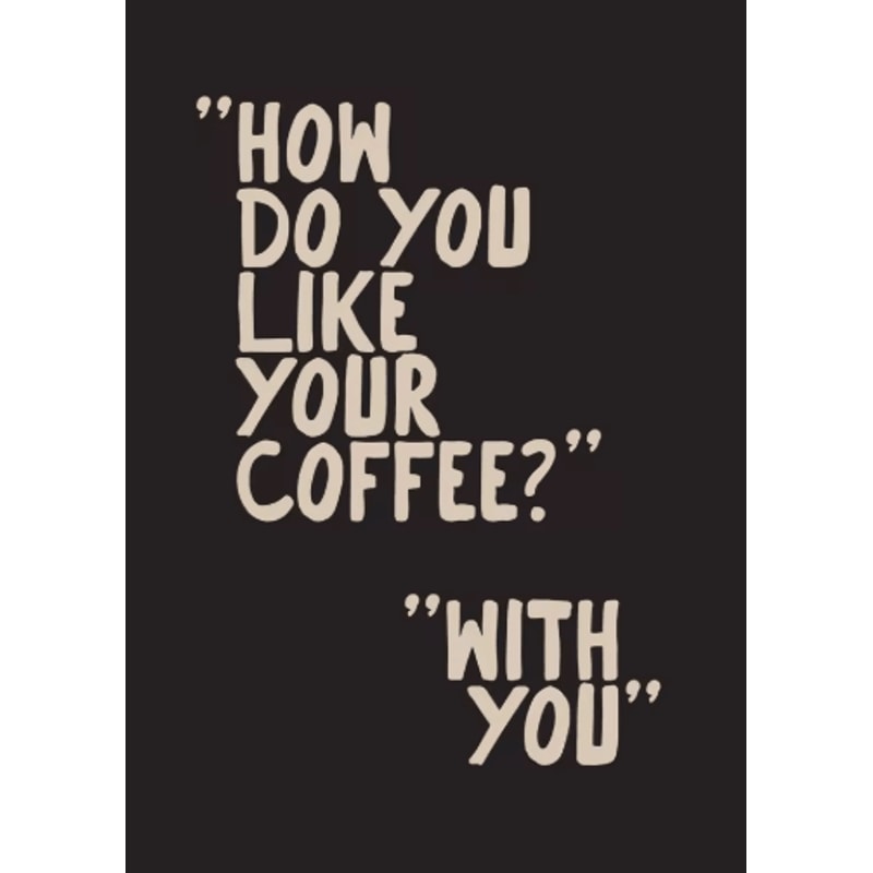 Minimalist Coffee Wall Art Canvas Skeleton Coffee Bar Decor For Modern Kitchens 13