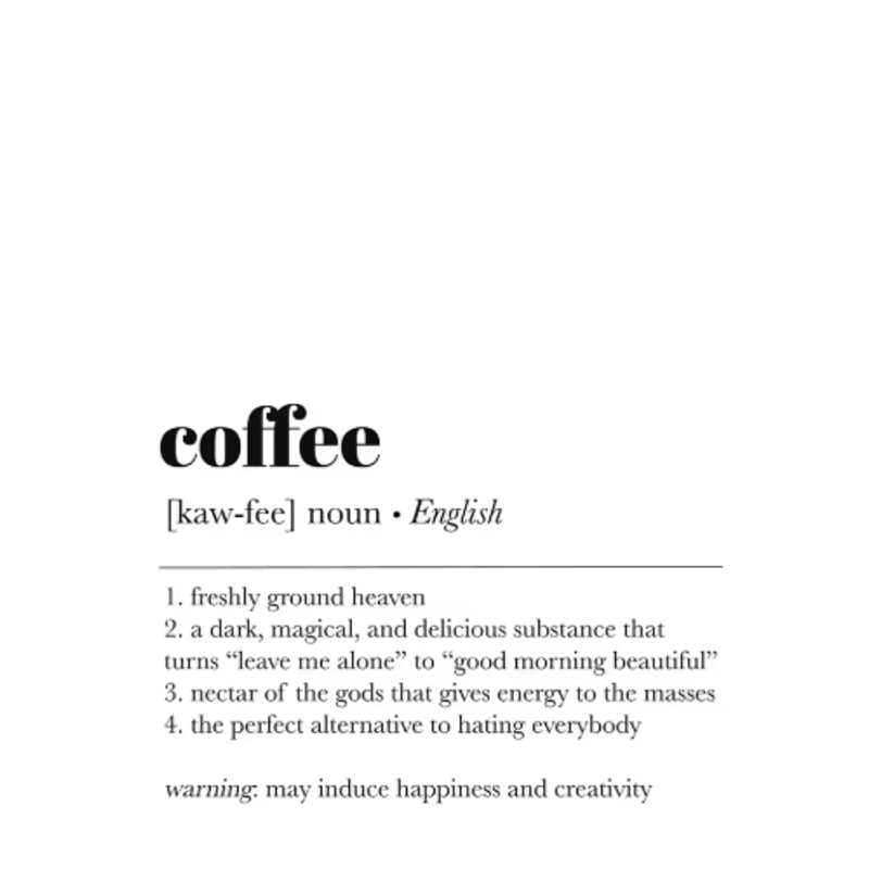 Minimalist Coffee Wall Art Canvas Skeleton Coffee Bar Decor For Modern Kitchens 6