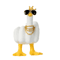 Funny Duck Figurine With Glasses Cheeky Middle Finger Desk Decor 5