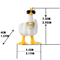 Funny Duck Figurine With Glasses Cheeky Middle Finger Desk Decor 6