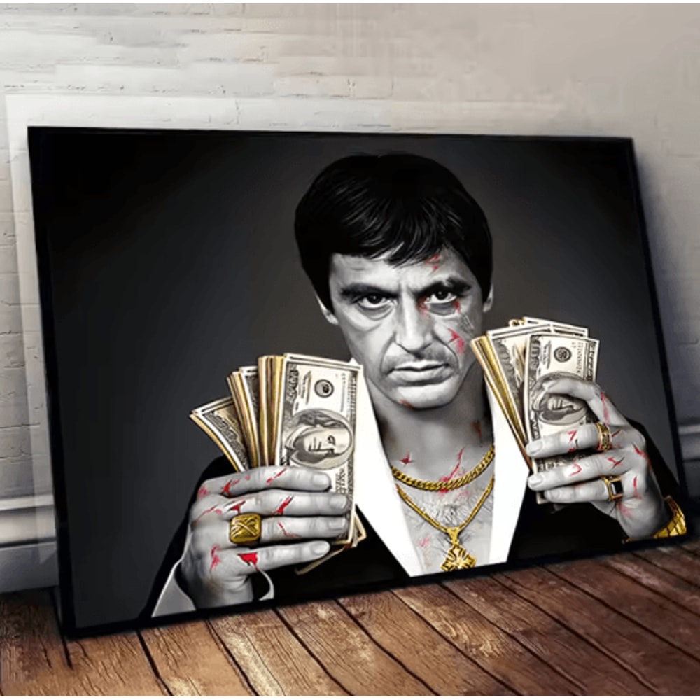 Scarface Poster Canvas Tony Montana Wall Art For Bold Living Spaces 0