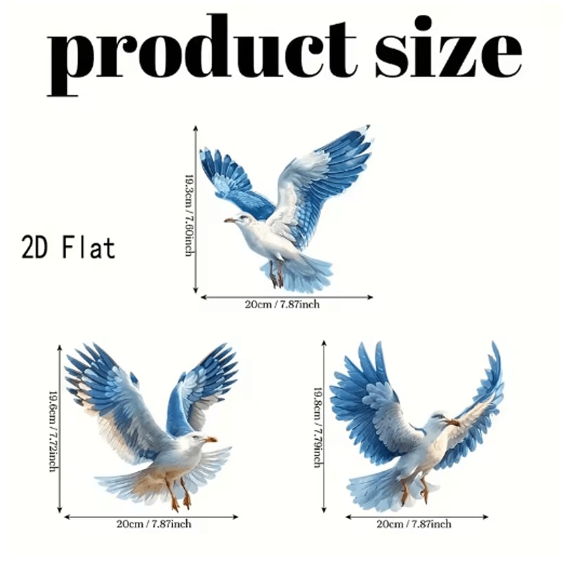 Retro Seagull Wall Decor Set Wooden Coastal Wall Art For BeachInspired Spaces 1