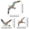 Retro Seagull Wall Decor Set Wooden Coastal Wall Art For BeachInspired Spaces 4