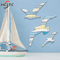 Retro Seagull Wall Decor Set Wooden Coastal Wall Art For BeachInspired Spaces 6