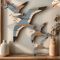 Retro Seagull Wall Decor Set Wooden Coastal Wall Art For BeachInspired Spaces 9