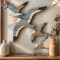 Retro Seagull Wall Decor Set Wooden Coastal Wall Art For BeachInspired Spaces 9