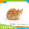 Sleeping Orange Cat Figurine Cute Mini Pet Desk Decor For Cozy Spaces 1