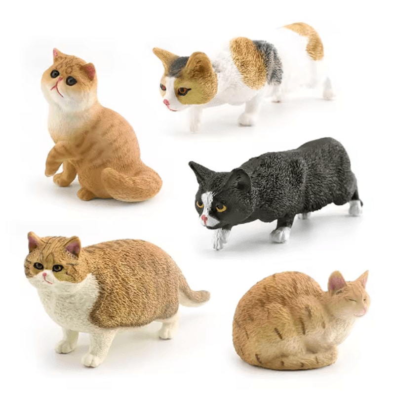 Sleeping Orange Cat Figurine Cute Mini Pet Desk Decor For Cozy Spaces 14