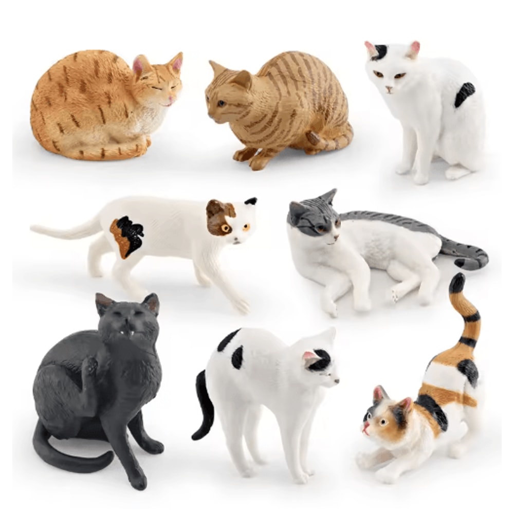 Sleeping Orange Cat Figurine Cute Mini Pet Desk Decor For Cozy Spaces 0