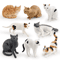 Sleeping Orange Cat Figurine Cute Mini Pet Desk Decor For Cozy Spaces 0