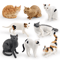 Sleeping Orange Cat Figurine Cute Mini Pet Desk Decor For Cozy Spaces 0