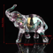Crystal Elephant Figurine Cute Mini Baby Elephant Desk Ornament 3