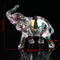 Crystal Elephant Figurine Cute Mini Baby Elephant Desk Ornament 3