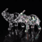 Crystal Elephant Figurine Cute Mini Baby Elephant Desk Ornament 4
