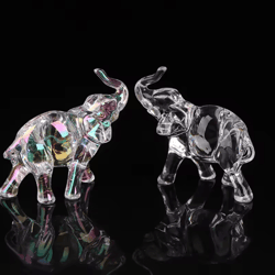 crystal elephant figurine cute mini baby elephant desk ornament