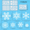 Christmas Snowflake Window Stickers Festive Holiday Glass Decor For Home 1