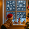 Christmas Snowflake Window Stickers Festive Holiday Glass Decor For Home 5