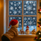 Christmas Snowflake Window Stickers Festive Holiday Glass Decor For Home 5