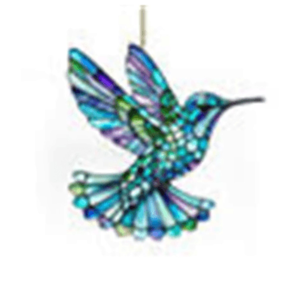 Acrylic Bird Flower Hanging Ornament Cute Floral Window Decor Pendant 2