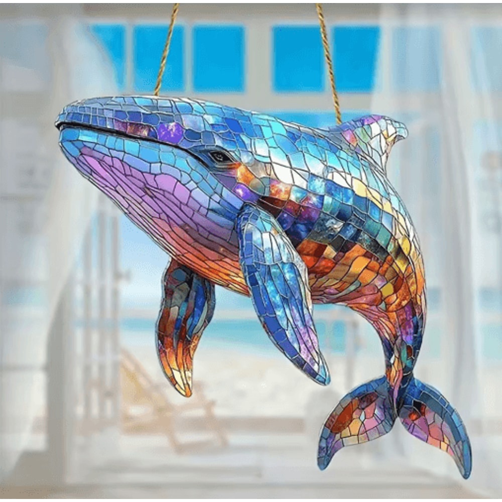 Acrylic Bird Flower Hanging Ornament Cute Floral Window Decor Pendant 6