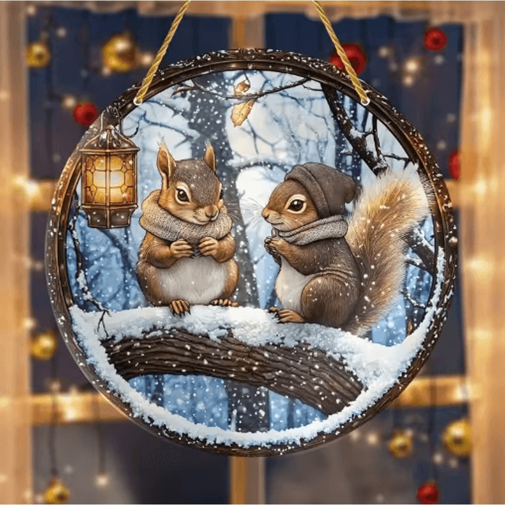 Acrylic Bird Flower Hanging Ornament Cute Floral Window Decor Pendant 13