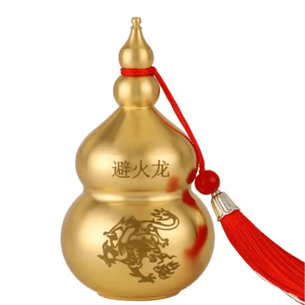 Feng Shui Wu Lou Brass Gourd Fortune Protection Decor For Home Office 2