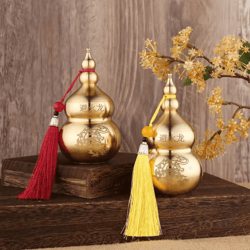 feng shui wu lou brass gourd – fortune protection decor for home & office