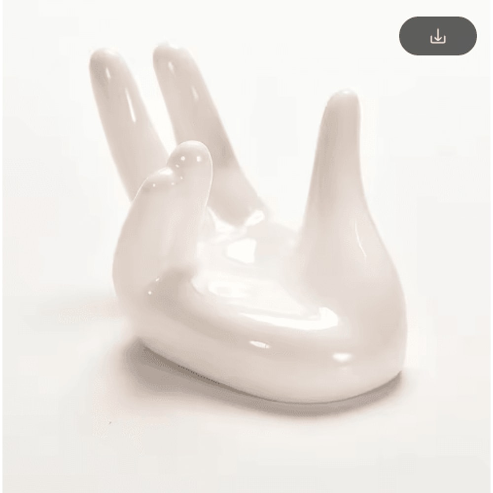 White Ceramic Air Plant Holder Chic Tillandsia Display For Modern Spaces 1