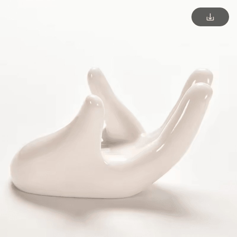 White Ceramic Air Plant Holder Chic Tillandsia Display For Modern Spaces 3