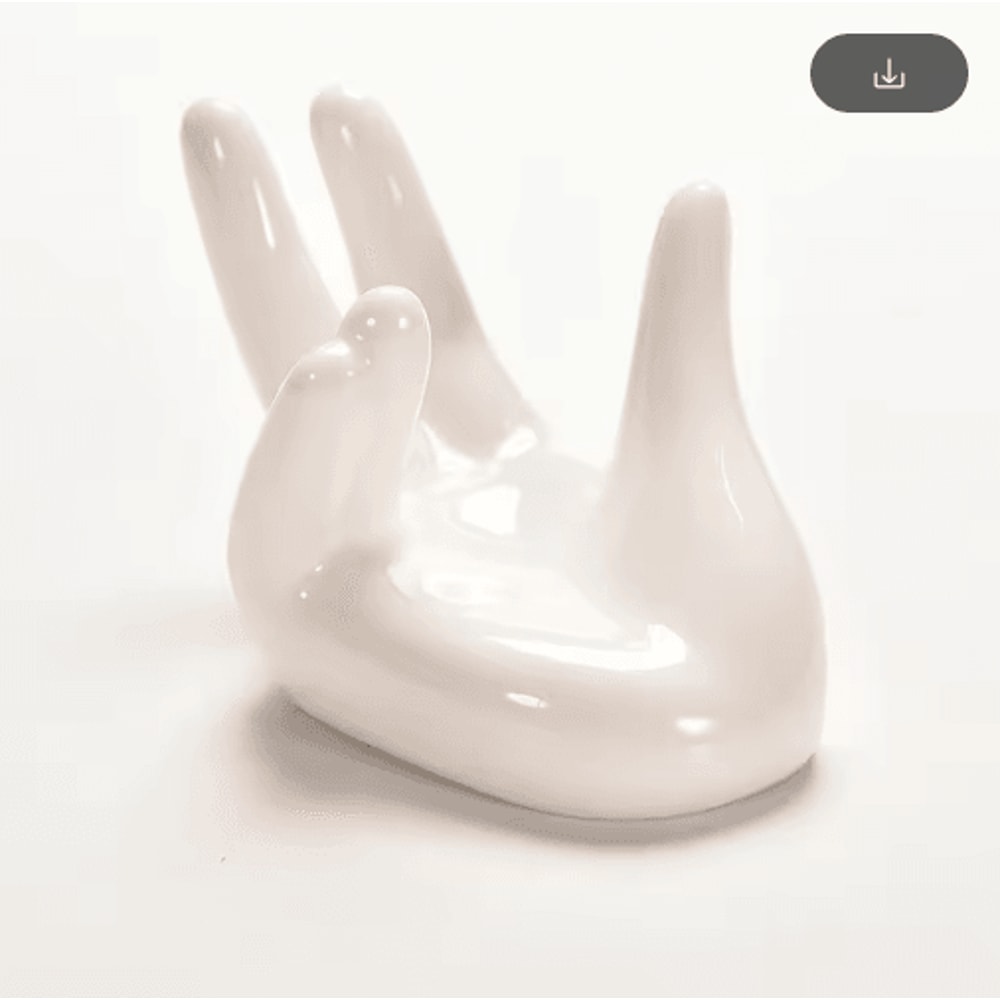 White Ceramic Air Plant Holder Chic Tillandsia Display For Modern Spaces 4