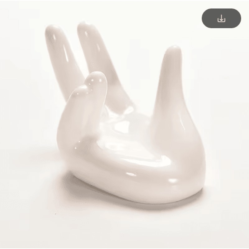 White Ceramic Air Plant Holder Chic Tillandsia Display For Modern Spaces 4