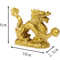 Golden Dragon Zodiac Statue Lucky Feng Shui Dragon Decor For Prosperity 3