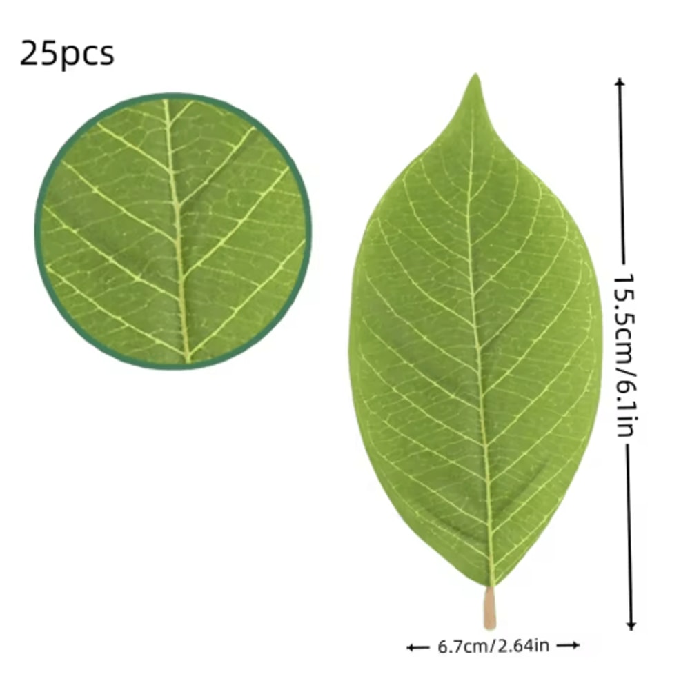 Artificial Magnolia Leaves Set Realistic PU Leaves For Floral Arrangements DIY Decor 6
