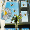 Sunflower Bee Rainbow Window Sticker Vibrant Static Cling Glass Decor 5