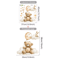 Cartoon Hot Air Balloon Animal Wall Stickers Cute Nursery Decor For Kids Rooms 1
