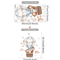 Cartoon Hot Air Balloon Animal Wall Stickers Cute Nursery Decor For Kids Rooms 11