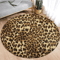 Leopard Print Round Rug Soft Flannel Animal Print Carpet For Stylish Spaces 6