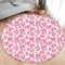 Leopard Print Round Rug Soft Flannel Animal Print Carpet For Stylish Spaces 7